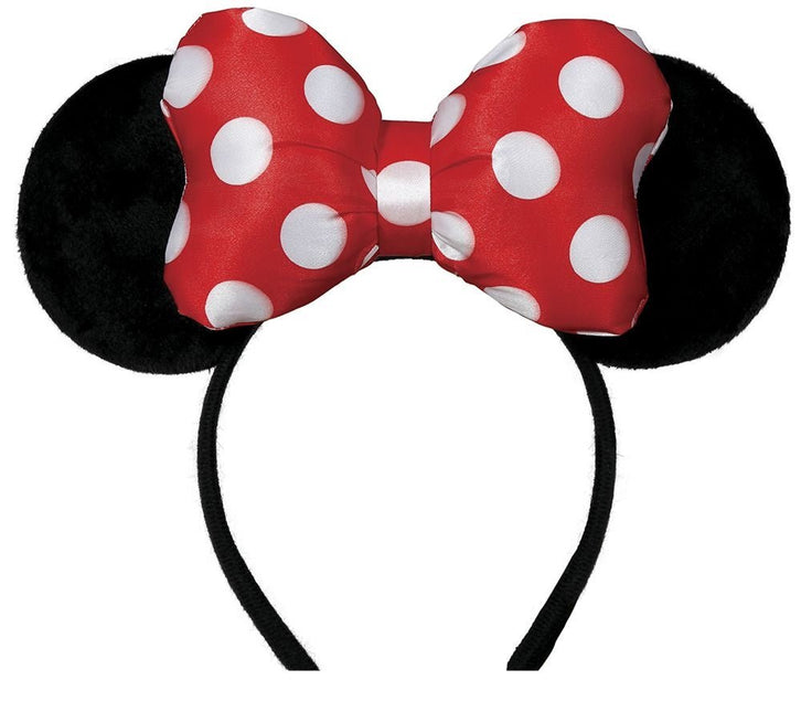 Minnie Mouse Haarband Wit Rood - Partywinkel - 8434077230107
