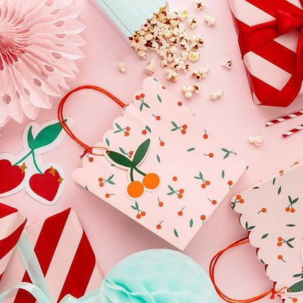 Mint Groene Popcorn Bakjes Goud Gestreept 12,5cm 6st van Partydeco koop je bij Partywinkel
