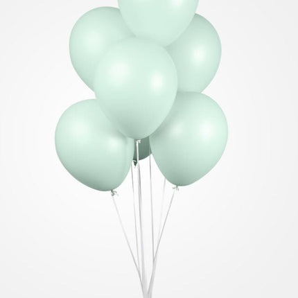 Mintgroene Ballonnen Pastel Macaron 30cm 10st van WeFiesta koop je bij Partywinkel