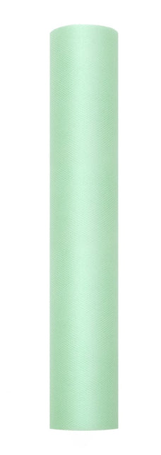 Mintgroene Tule Rol 30cm 9m van Partydeco koop je bij Partywinkel