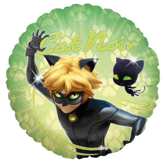 Cudowny balon z helem Cat Noir (pusty) 45 cm