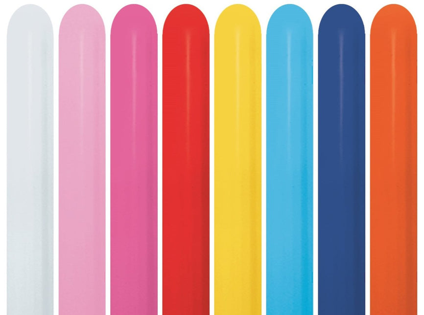 Modelleerballonnen Nozzle Up Fashion Mix 7,6cm 152cm 50st van Sempertex koop je bij Partywinkel