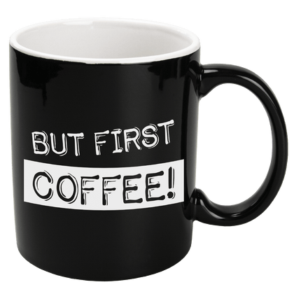 Mok First Coffee 8cm van Paper Dreams koop je bij Partywinkel