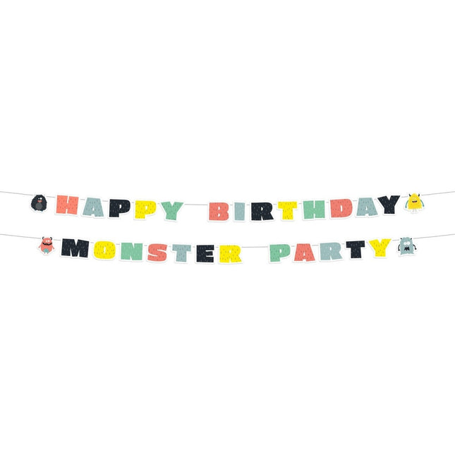 Monster Letterslinger Happy Birthday 2st van Folat koop je bij Partywinkel
