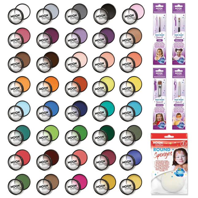 Moon Creations Pro Face Paint Cake Pots Sky Blue 36g van Moon Creations koop je bij Partywinkel