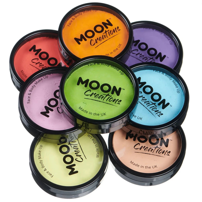 Moon Creations Pro Face Paint Cake Pots Sky Blue 36g van Moon Creations koop je bij Partywinkel