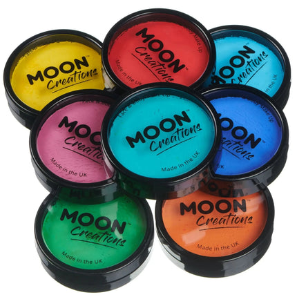 Moon Creations Pro Face Paint Cake Pots Sunshine Orange 36g van Moon Creations koop je bij Partywinkel