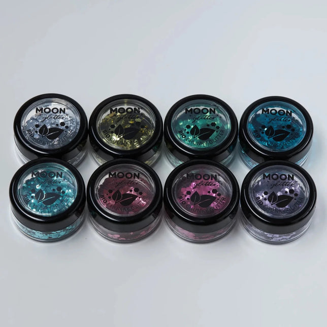 Moon Glitter Bio Chunky Glitter Blue 3g van Moon Creations koop je bij Partywinkel