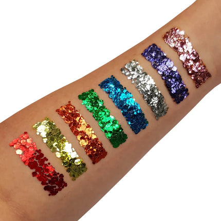Moon Glitter Classic Chunky Glitter Gel Green 12ml van Moon Creations koop je bij Partywinkel