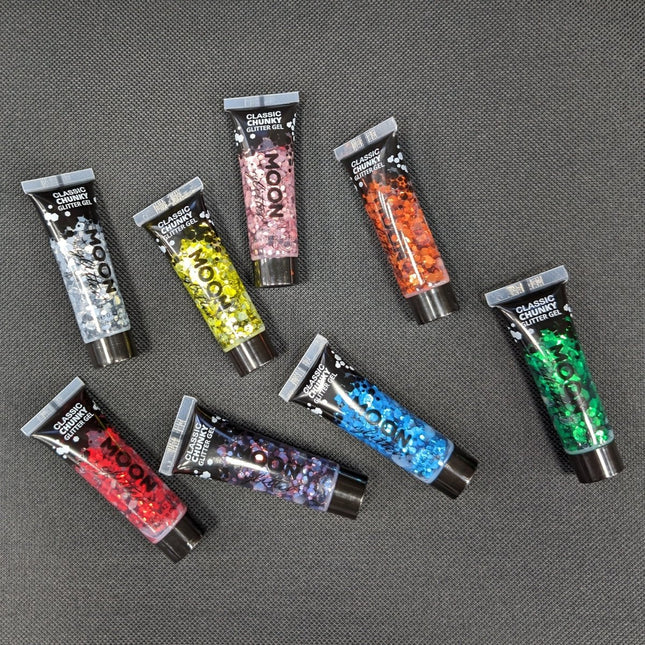 Moon Glitter Classic Chunky Glitter Gel Red 12ml van Moon Creations koop je bij Partywinkel