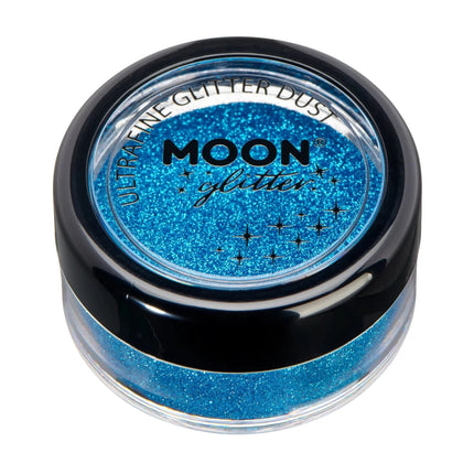 Moon Glitter Classic Ultrafine Glitter Dust Blue 5g van Moon Creations koop je bij Partywinkel