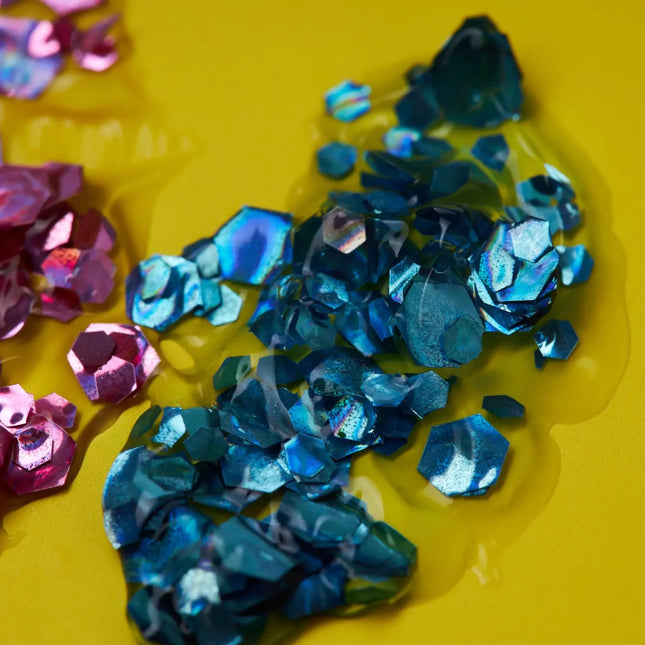 Moon Glitter Holographic Chunky Glitter Gel Blue 12ml van Moon Creations koop je bij Partywinkel