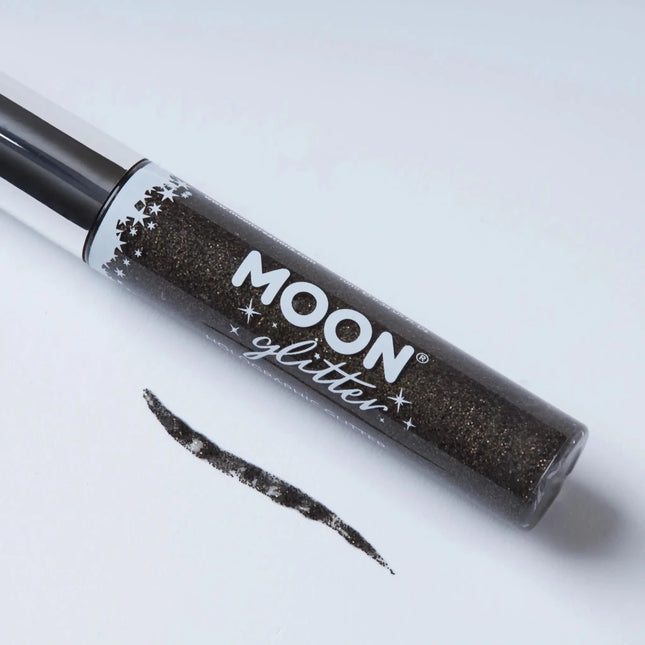 Moon Glitter Holographic Glitter Eye Liner Black 10ml van Moon Creations koop je bij Partywinkel