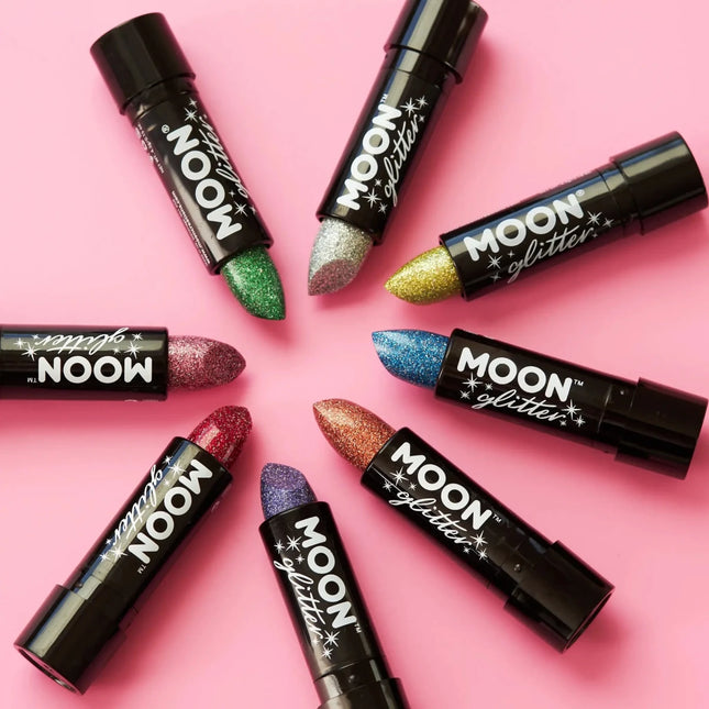 Moon Glitter Holographic Glitter Lipstick Red 4.2g van Moon Creations koop je bij Partywinkel