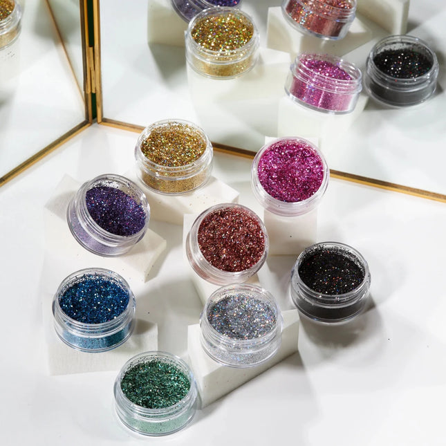 Moon Glitter Holographic Glitter Shakers Rose Gold 5g van Moon Creations koop je bij Partywinkel
