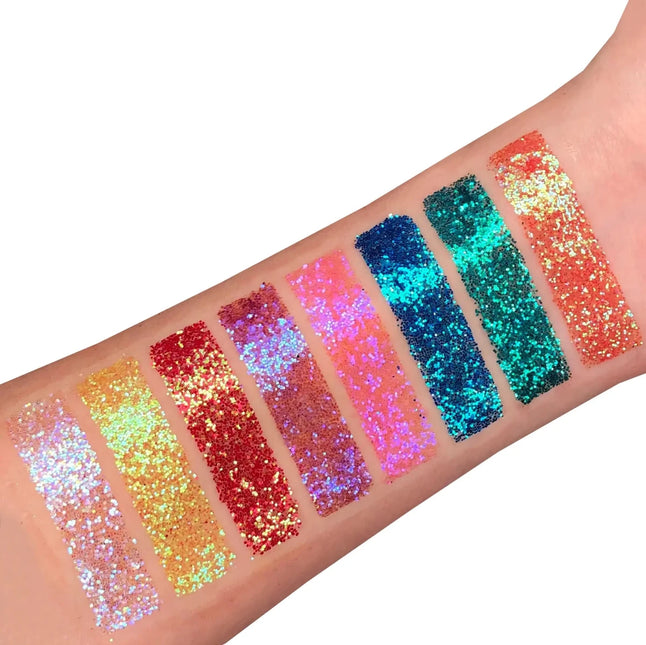 Moon Glitter Iridescent Fine Glitter Gel Orange 12ml van Moon Creations koop je bij Partywinkel