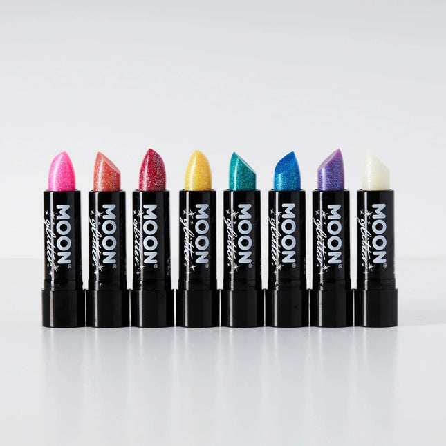 Moon Glitter Iridescent Glitter Lipstick Blue 4.2g van Moon Creations koop je bij Partywinkel