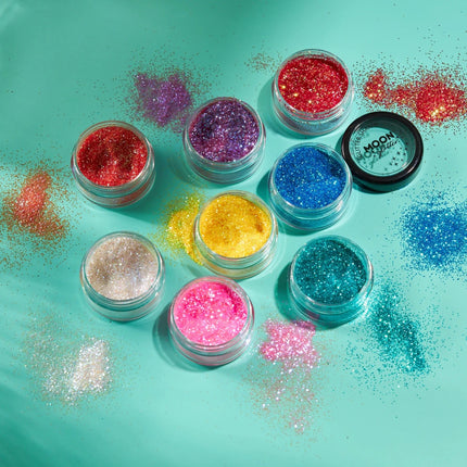 Moon Glitter Iridescent Glitter Shakers Cherry 5g van Moon Creations koop je bij Partywinkel