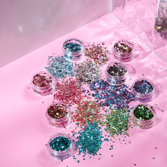 Moon Glitter Mystic Bio Chunky Glitter Champagne 3g van Moon Creations koop je bij Partywinkel
