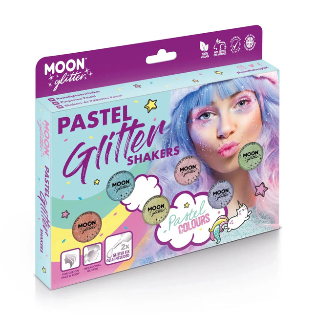 Moon Glitter Pastel Glitter Shakers Lilac 5g van Moon Creations koop je bij Partywinkel