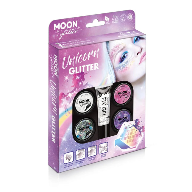 Moon Glitter Unicorn Glitter Kit Unicorn Glitter Kit van Moon Creations koop je bij Partywinkel