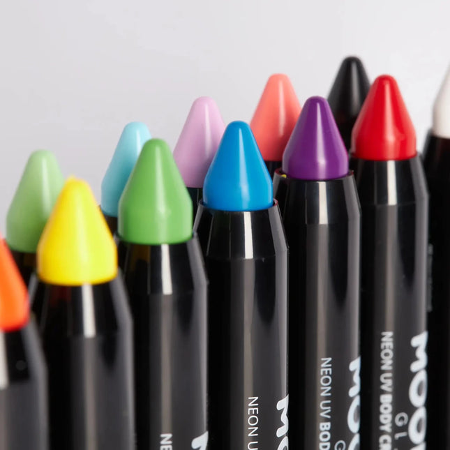 Moon Glow Intense Neon UV Body Crayons Intense Green 3.2g van Moon Creations koop je bij Partywinkel