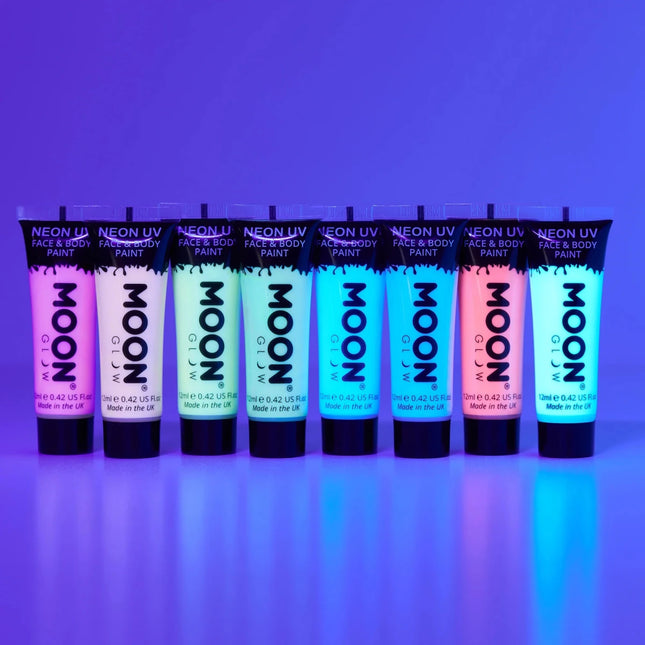 Moon Glow Intense Neon UV Face Paint Intense Pink 12ml van Moon Creations koop je bij Partywinkel