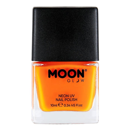 Moon Glow Intense Neon UV Nail Polish Intense Orange 14ml van Moon Creations koop je bij Partywinkel