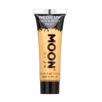 Moon Glow Pastel Neon UV Face Paint Pastel Orange 12ml van Moon Creations koop je bij Partywinkel