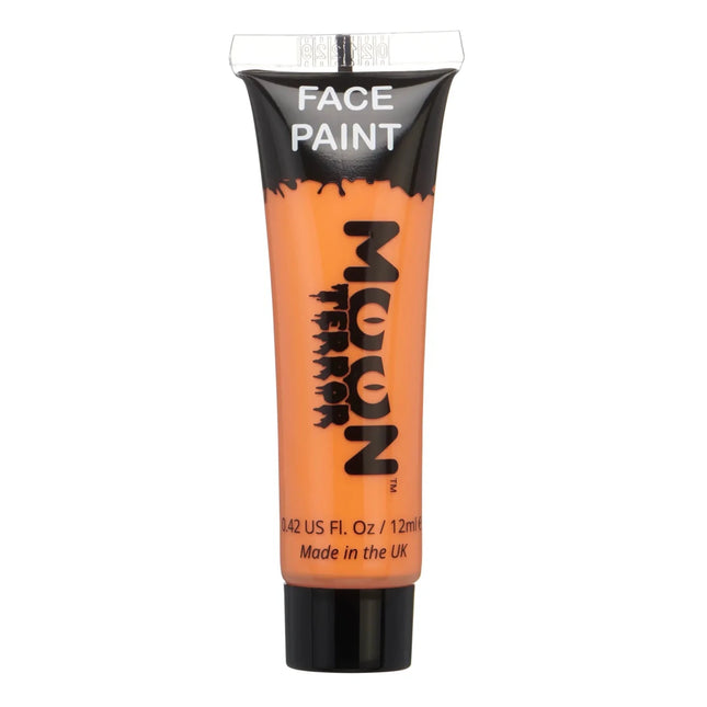 Moon Terror Halloween Face Paint Pumpkin Orange 12ml van Moon Creations koop je bij Partywinkel