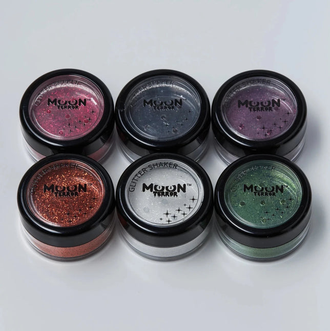 Moon Terror Halloween Glitter Shakers Zombie Green 5g van Moon Creations koop je bij Partywinkel