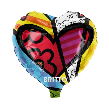 Kolorowy balon z helem „Britto Heart” – pusty