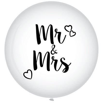 Mr & Mrs Ballon XL 90cm van Haza Witbaard koop je bij Partywinkel