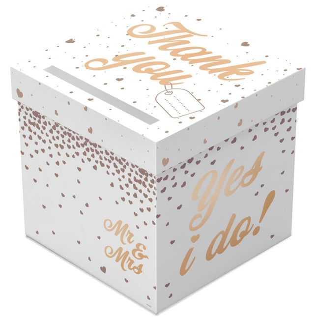 Mr, & Mrs, Enveloppen Gift Box 30cm van Folat koop je bij Partywinkel