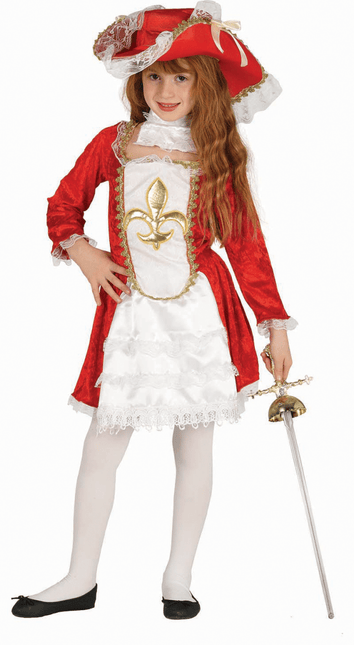 Musketier Kostuum Kind Wit Rood van Fiestas Guirca koop je bij Partywinkel