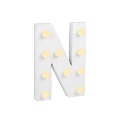 N Licht Letter 16,5cm van Paper Dreams koop je bij Partywinkel