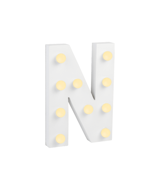 N Licht Letter 16,5cm van Paper Dreams koop je bij Partywinkel
