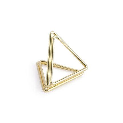 Naamkaarthouders Triangle Goud 2,3cm 10st van Partydeco koop je bij Partywinkel