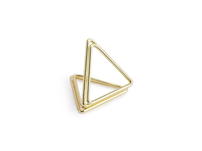 Naamkaarthouders Triangle Goud 2,3cm 10st van Partydeco koop je bij Partywinkel