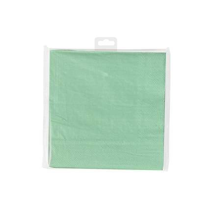 Serwetki zielone pastelowe 16,5cm 8szt