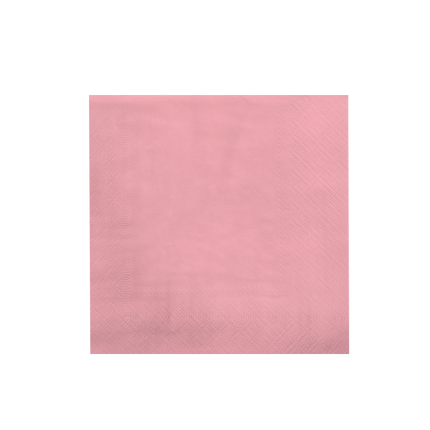 Serwetki różowe pastelowe 16,5cm 8szt
