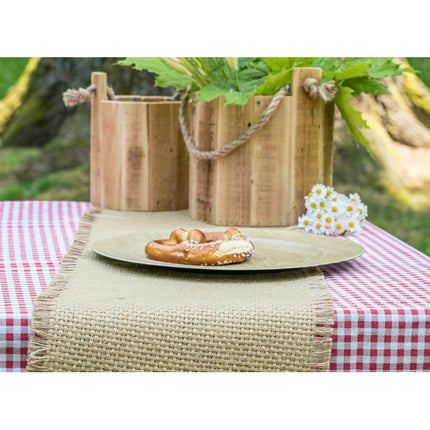 NATURALNA PLECIONA WSTĄŻKA JUTOWA 10 CM X 3 M