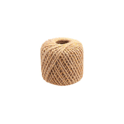 NATURALNA/ZŁOTA WSTĄŻKA JUTOWA 2 MM X 30 M