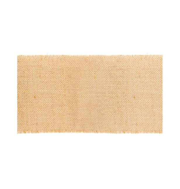 NATURALNA/ZŁOTA WSTĄŻKA JUTOWA NA STÓŁ 10 CM X 5 M