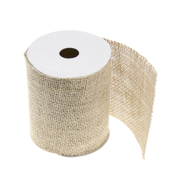 Wstążka z naturalnej juty 9,5 cm x 5 m