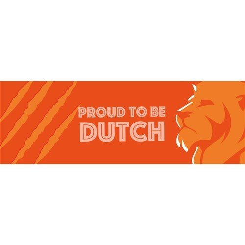 Nederland Banner Proud To Be Dutch 2,2m van Haza Witbaard koop je bij Partywinkel