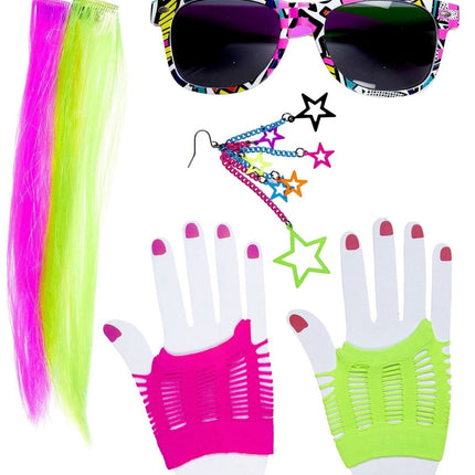 Neon 80S Accessoireset 4 delig van Widmann koop je bij Partywinkel