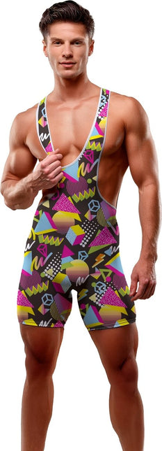 Neon 80S Jumpsuit Heren van Fiestas Guirca koop je bij Partywinkel