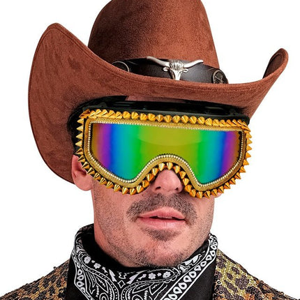 Neon 80S Skibril Holografisch van Widmann koop je bij Partywinkel