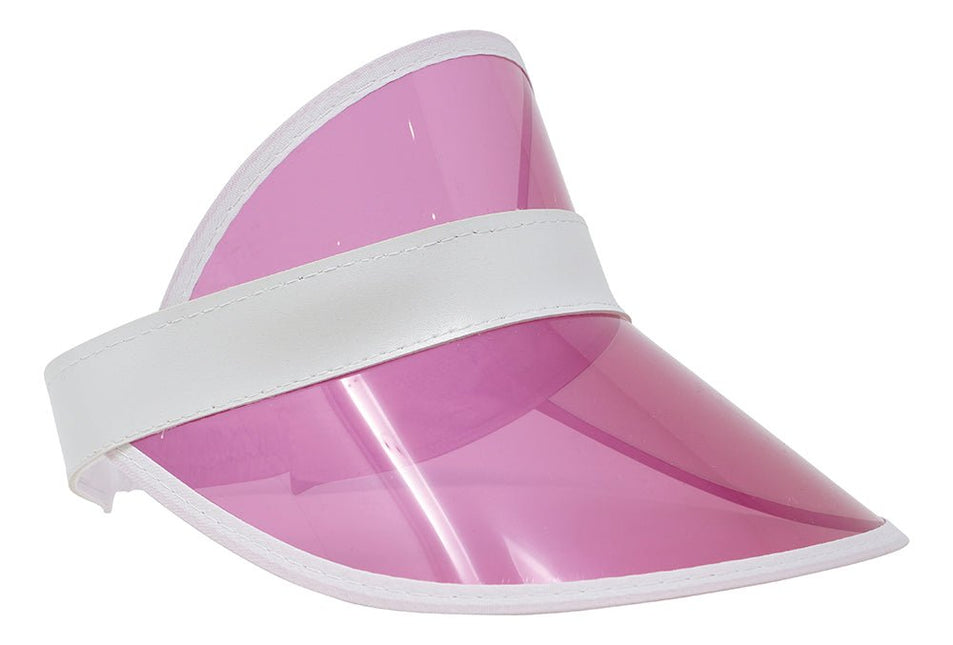 Neon 80S Zonneklep Roze 25cm - Partywinkel - 8434077135761